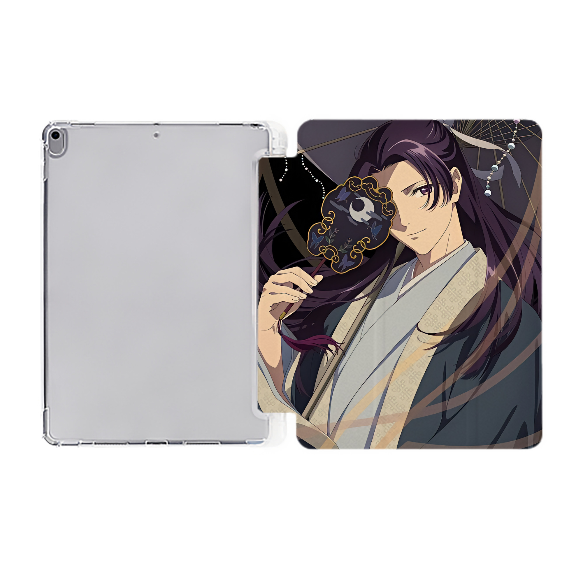 （画像用） 薬屋のひとりごと The Apothecary Diaries IPad ケース ペン収納付き 三つ折りスタンド PUレザー×シリコン 対応機種9.5/10.5/10.9インチ